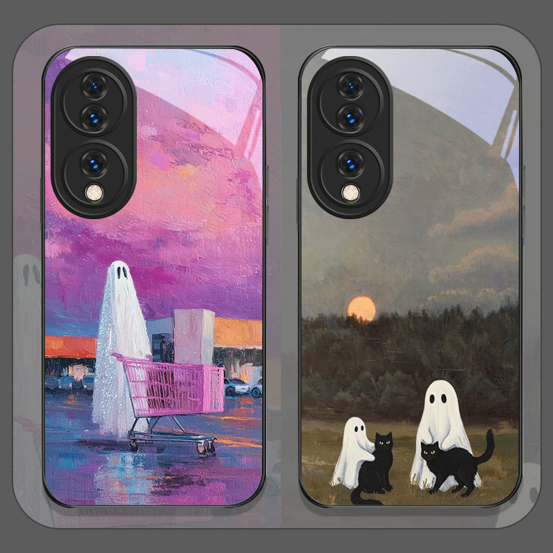 Cute Cartoon Black Cat Ghost P - Huawei Nova 12 ulasan dan harga