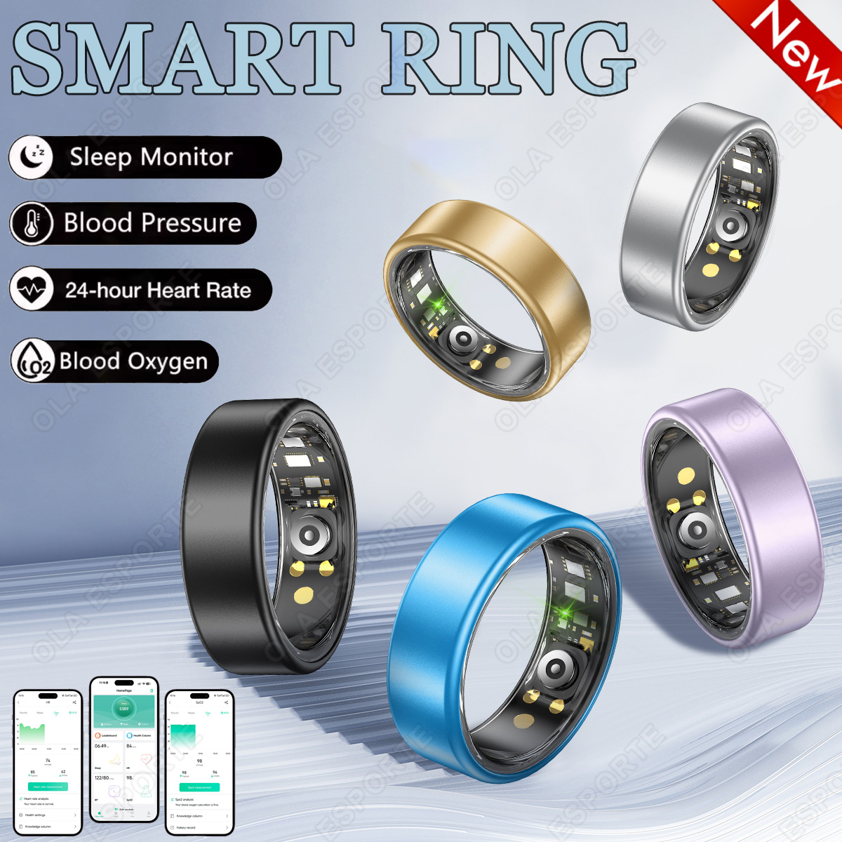 New R09 Smart Ring Men Women w - Temperature Ring Skin ulasan dan harga