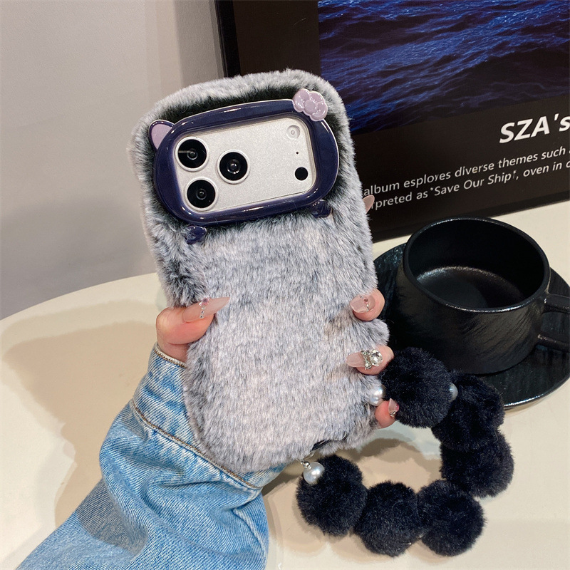 Luxury Solid Colors Furry Plus - Apple Iphone 15 Pro Max ulasan dan harga