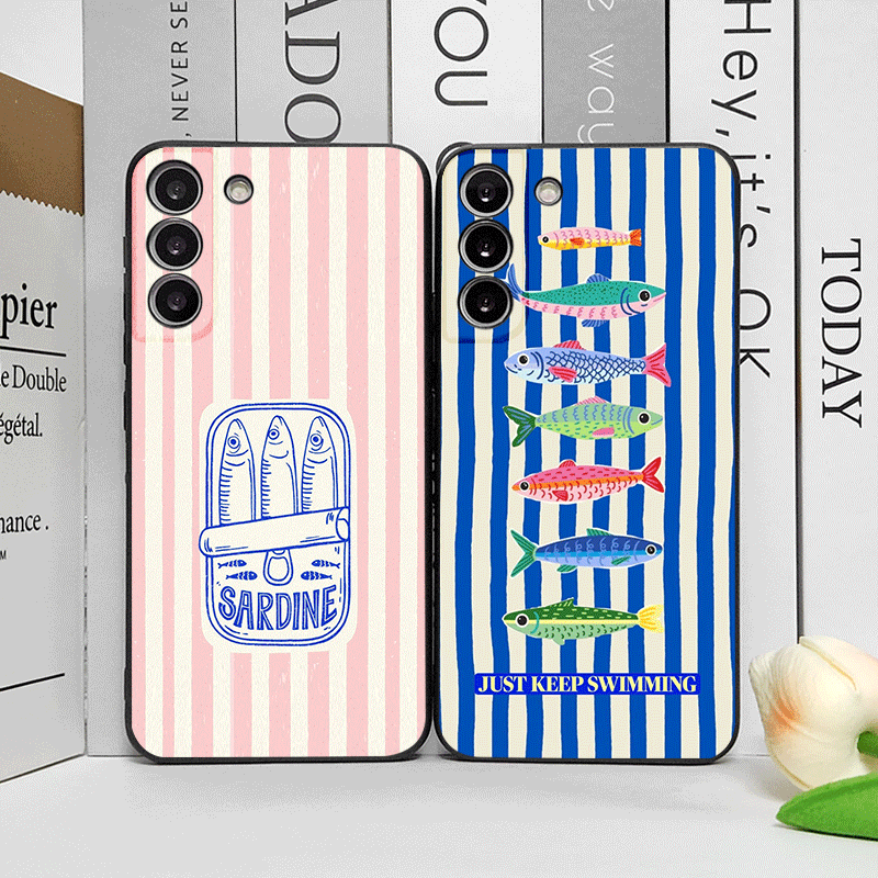 Cute Striped Pattern Sardines  - Oppo Reno 12 ulasan dan harga