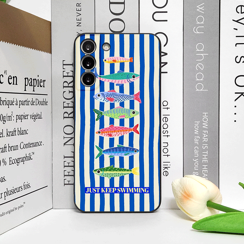 Cute Striped Pattern Sardines  - Oppo Reno 12 ulasan dan harga